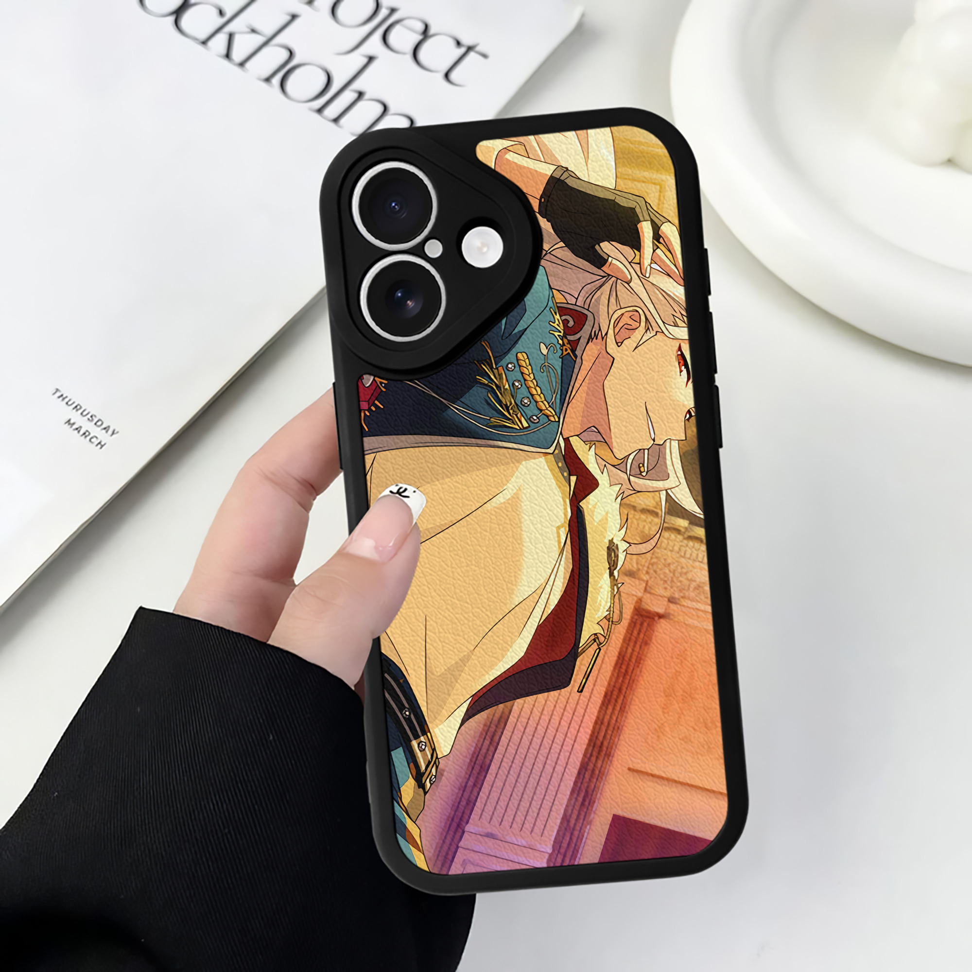 （画像用） あんさんぶるスターズ! Ensemble Stars 【iPhone 16シリーズ対応】シリコンスマホケース（レザー調） 材質：シリコン